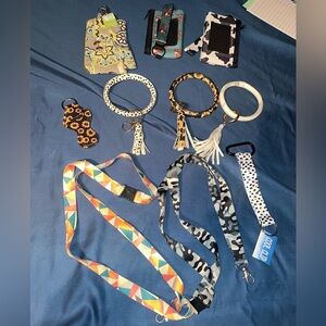 Wallets, key chains, lanyards, chapstick holder